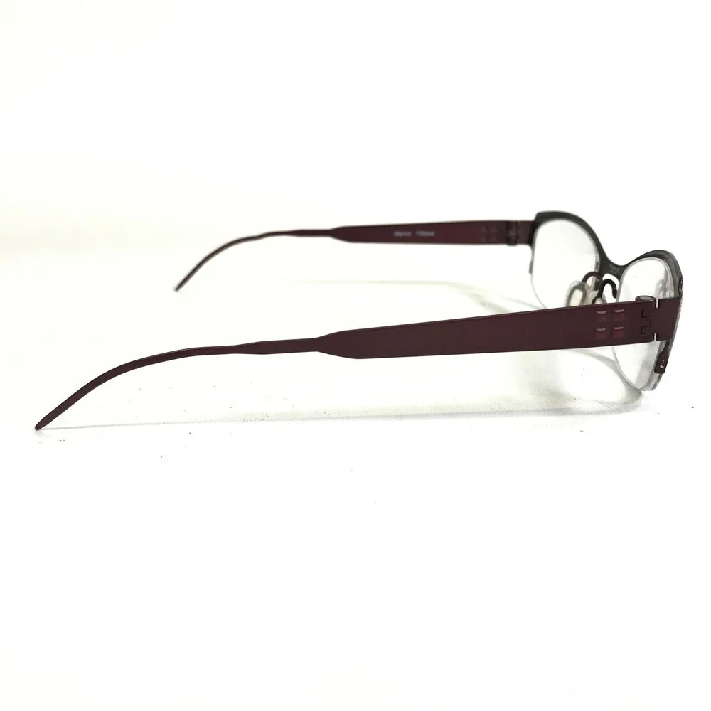 Zero G Eyeglasses Frames Ridgewood Merlot Red Rectangular Cat Eye 48-17-130